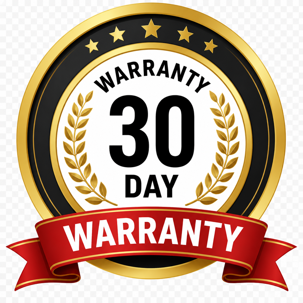 30 Day Warranty