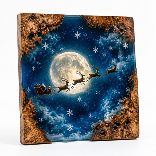 Christmas Resin Lamp