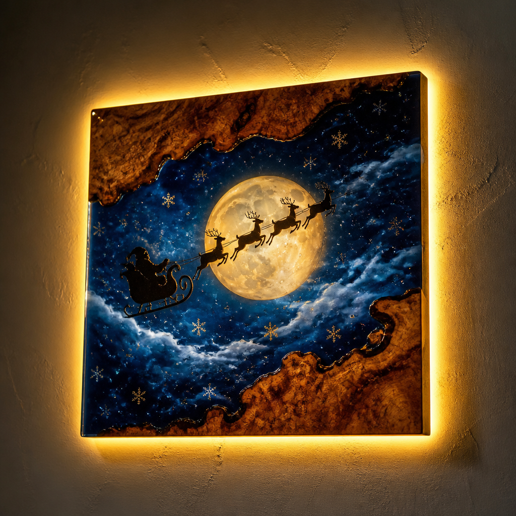 Christmas Resin Lamp