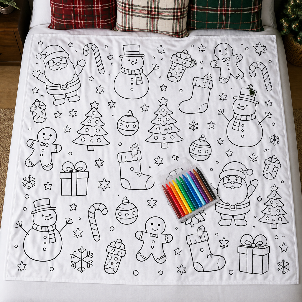 Christmas Coloring Blanket