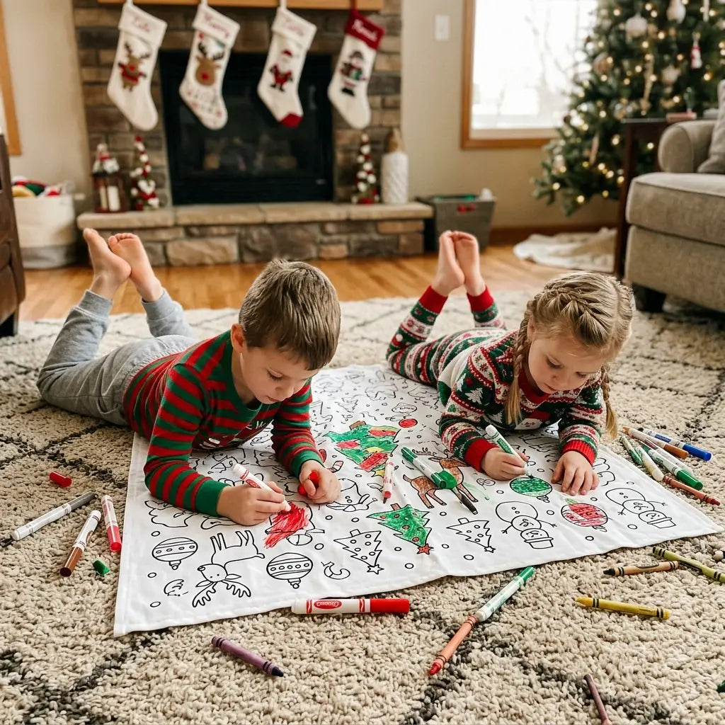 Christmas Coloring Blanket