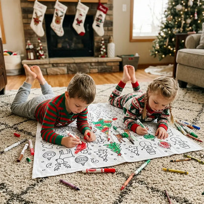 Christmas Coloring Blanket