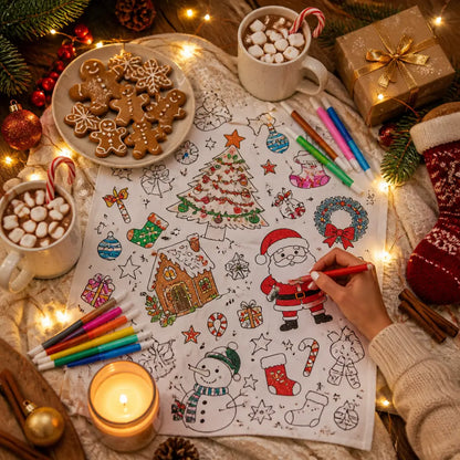 Christmas Coloring Blanket