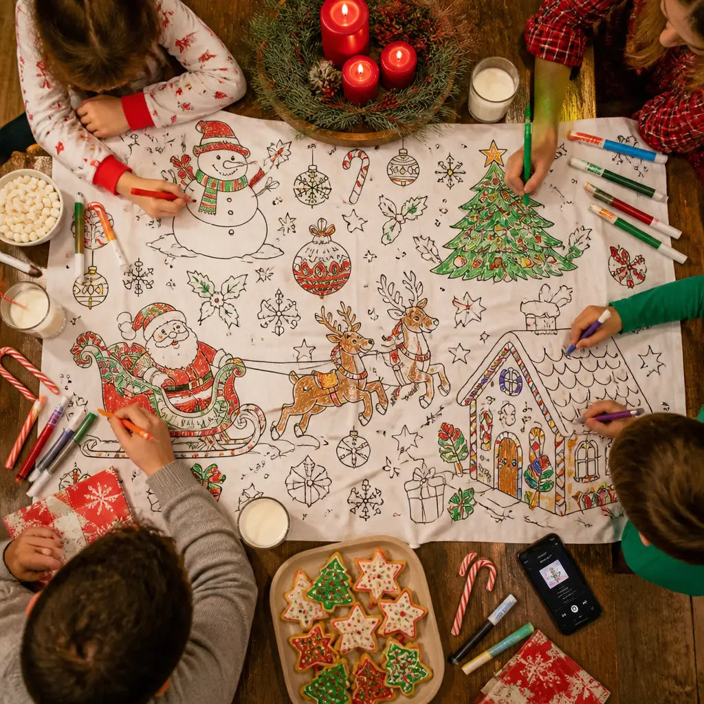 Christmas Coloring Blanket