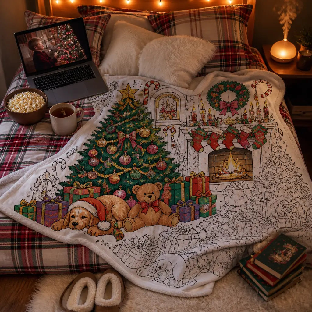 Christmas Coloring Blanket