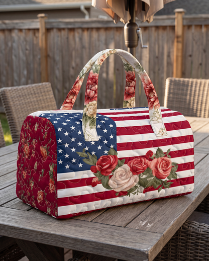 Quilted USA Tote Bag